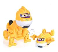 LHMYPP Wilda Mini Hangar Version Deform Airplane L5CM Children's Toys Super Wings New Toys Boy's Deformation Robot Creative Inertial Vehicle Girl's Transforming Car