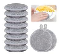 LHOEST 10PCS wire dishwashing rag multi-purpose, steel wire sponges dishwashing rag washable for kitchen, scratch-resistant dishwashing sponge, wire dishcloth steel sponge for wet and dry