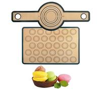 LHOEST 2PCS Silicone Bread Sling Baking Mat for Dutch Oven, Heat Resistant Pastry Board Mats for Rolling Dough Transferring Sourdough, Reusable Baking Mats Sheets Non Stick Silicone
