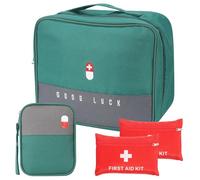 LHOEST Medicine Bag Empty 4 Pieces Waterproof First Aid Bag Empty Medical Bag Travel First Aid Kit Bags Medicine Storage Bag Portable First Aid Pouch Medicine First Aid Kit Hiking Outdoor Home Travel