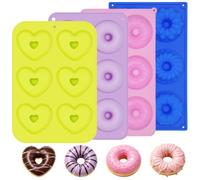 LHOEST Silicone Donut Moulds for Baking Doughnut Mould Tray BPA Free