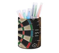 LHOKDR Pen Holder, Dart Board Print Pencil Holder,Desk Organizer Cute,Durable Pencil Cup,Decorative Makeup Brush Holder Cup,Pen Holder for Office,Home