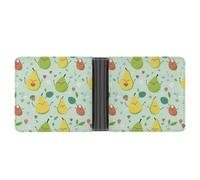 LHOKDR Pocket Wallet, Cartoon Pears Printed Multifunctional Wallet,simple Travel Wallet,unisex Wallet, black, One Size, Contemporary