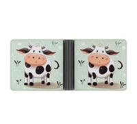 LHOKDR Pocket Wallet, Cute Cow Polka Dot Printed Multifunctional Wallet,simple Travel Wallet,unisex Wallet, black, One Size, Contemporary