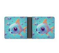 LHOKDR Pocket Wallet, Cute Fish Printed Multifunctional Wallet,simple Travel Wallet,unisex Wallet, black, One Size, Contemporary