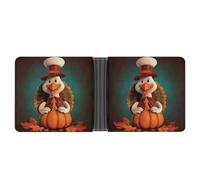 LHOKDR Pocket Wallet, Happy Thanksgiving Turkey Printed Multifunctional Wallet,simple Travel Wallet,unisex Wallet, black, One Size, Contemporary