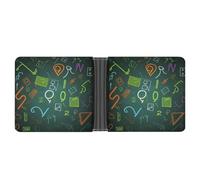 LHOKDR Pocket Wallet, Math Question Printed Multifunctional Wallet,simple Travel Wallet,unisex Wallet, black, One Size, Contemporary