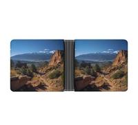 LHOKDR Pocket Wallet, Pikes Peak Colorado Printed Multifunctional Wallet,simple Travel Wallet,unisex Wallet, black, One Size, Contemporary