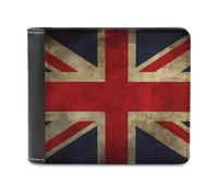 LHOKDR Portable Card Holder Wallet, British Flag Printed Multifunctional Wallet,simple Travel Wallet,unisex Wallet, black, One Size, Contemporary