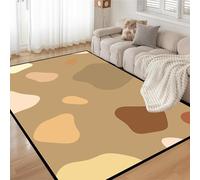 LHOMKCV Modern Earth Tone Rug, 120x180cm, Nordic Minimalist Morandi Style Farmhouse Rugs, Soft Breathable Machine Washable Classic Carpet for Foyer Front Door