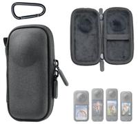 LHPHEIX Case with Double Zipper for Insta360 X6/X5/X4 Air/X4 Accessories | Carrying Case with Carabiner for Insta360 X6 X5 X4Air X4 with Frame & Lens Guard & Camera Cover