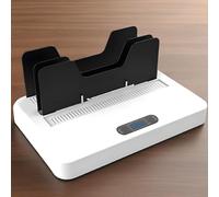 LHQYA 700W Hot Melt Glue Binding Machine, Automatic Hot Melt Glue Binder, Maximum Thickness 60mm, 3 Adjustable Time Settings: 60s/120s/180s, for Contracts, Reports