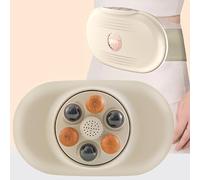 LHQYA Abdomen Bianstone Kneading Device, Waist Massage Belt, 3 Massage Modes, Forward and Reverse Massage, Relieves Indigestion, Constipation, Abdominal Pain and Dysmenorrhea