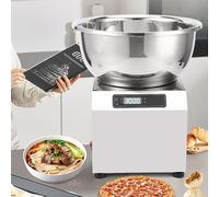 LHQYA Commercial Dough Mixer, Heavy-Duty Spiral Kneading Machine, 0-30 Minute Timer, Reduces Ingredient Waste, 304 Stainless Steel, for Steamed Buns, Bread and Dumpling Wrappers
