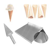 LHQYA Waffle Cone Maker, Ice Cream Cone Mold, 50mm Ice Cream Roll Cylinder Mold, Comfortable Handle, Rapid Prototyping, for DIY Ice Cream Waffle Cones, Cones, Pizza