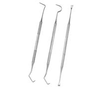 LHQYKHOZ 1 Piece Dental Cleaning Kit, Stainless Steel Double-headed Tartar Remover, Calculus Removal Cleaner.