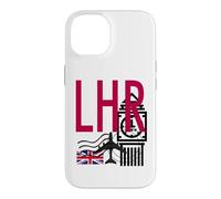 LHR AIRPORT CODE BAGGAGE TAG LONDON HEATHROW ENGLAND UK Case for iPhone 14