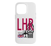 LHR AIRPORT CODE BAGGAGE TAG LONDON HEATHROW ENGLAND UK Case for iPhone 14 Pro Max