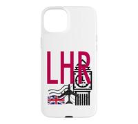 LHR AIRPORT CODE BAGGAGE TAG LONDON HEATHROW ENGLAND UK Case for iPhone 15 Plus