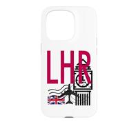 LHR AIRPORT CODE BAGGAGE TAG LONDON HEATHROW ENGLAND UK Case for iPhone 15 Pro