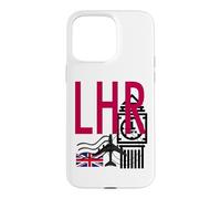 LHR AIRPORT CODE BAGGAGE TAG LONDON HEATHROW ENGLAND UK Case for iPhone 15 Pro Max