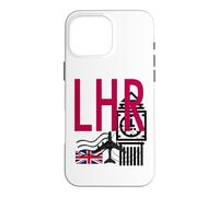 LHR AIRPORT CODE BAGGAGE TAG LONDON HEATHROW ENGLAND UK Case for iPhone 16 Pro Max