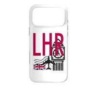 LHR AIRPORT CODE BAGGAGE TAG LONDON HEATHROW ENGLAND UK Case for iPhone 17 Pro Max