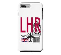 LHR AIRPORT CODE BAGGAGE TAG LONDON HEATHROW ENGLAND UK Case for iPhone 7 Plus/8 Plus