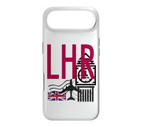 LHR AIRPORT CODE BAGGAGE TAG LONDON HEATHROW ENGLAND UK Case for iPhone Air