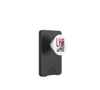 LHR AIRPORT CODE BAGGAGE TAG LONDON HEATHROW ENGLAND UK PopSockets PopWallet for MagSafe
