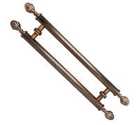 LHRUI Door Pull Handle Sliding Barn Door Handle Pull Stainless Steel, European Style Two Sided Door Knob, Indoor Outdoor Wood Doors/Closet/Yard Gate Handles (Size : 80cm/32inch-40cm)