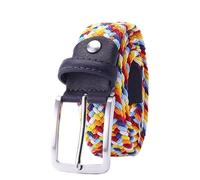 LHSJYG Belts for Men Elastic Belt For Men And For Women Waist Belt Canvas Stretch Braided Woven Belt 1-3/8" Wide Dark Brown Extend 160 CM(100cm,Style J)