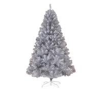 LHTCCSHL Artificial Christmas Tree, Xmas Pine Tree with Metal Stand, Outdoor Indoor Large Christmas Tree Holiday Decor for Office Shop(Silver,2.4m/8ft)