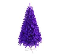 LHTCCSHL Artificial Christmas Tree, Xmas Pine Tree with Metal Stand, Outdoor Indoor Large Christmas Tree Holiday Decor for Office Shop(Purple,1.2m/4ft)