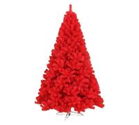 LHTCCSHL Artificial Christmas Tree, Xmas Pine Tree with Metal Stand, Outdoor Indoor Large Christmas Tree Holiday Decor for Office Shop(Red,2.4m/8ft)