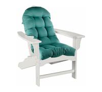 LHTCCSHL Patio Chair Cushion for Adirondack, High Back Tufted Rocking Chair Cushion, Waterproof & Uv-Resistant Seat Pads for Patio Lawn Furniture (Color : Lake Blue)