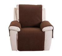 LHTCCSHL Sherpa Fleece Recliner Chair Cover Super Soft Warm Plush Sofa Slipcover Furniture Protector Non Slip Washable Reclining Chair Cover Protector for Kids, Pets(Coffee,(30"*91") 76 * 231CM)