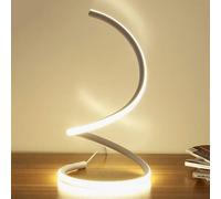 LHTCZZB White Modern Minimalist LED Bedside Lamp Bedroom Wedding Room Art Table Lamp Living Room Table Lamp Creative Personality Korean Japanese Fashion Home Living Room Table Lights