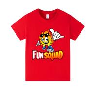 Lhtzkids Fun Squad Boys T-Shirt Kids Summer Top Tee Red