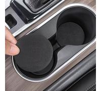 Lhuayeu 2 PCS Car Cup Coaster for Audi A1 A3 A4 A5 A6 A7 A8 Q2 Q3 Q5 Q7 Q8, Anti-Slip Shockproof Auto Insert Coaster Interior Accessories