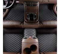 Lhuayeu 5 Piece Leather Car Floor Mats for Kia Niro 2017-2022 2023 E-Niro EV, Custom Automotive Front Rear Row Carpet Set Waterproof NonSlip Accessories,A Black