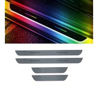 Lhuayeu Custom Door Sill Lights for Dacia Jogger Extreme Lodgy 2000-2023 2024, Waterproof and non-slip, 7-color car door sill lights, Auto-Sensing, B 2 back doors