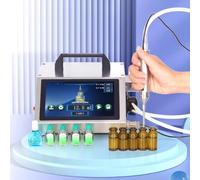 LHUITUI Automatic Liquid Filler, Perfume Bottle Filling Machine, Small Bottle Filling Machine, LCD Control Panel, 1-30 Ml / 1-100 Ml, 3 Filling Heads, DIY Small Business Home Use HD1360