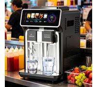 LHUITUI Commercial Slushie Machine, Slushie Machine For Home, Slushy Maker For Home, 120W, Rapid Ice Making, HD Smart Touchscreen, For Margaritas, Frappes, Milkshake