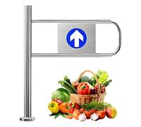 LHUITUI Entrance Swing Gate, Access Automatic Swing Gate, Push-In Only Exit Device, One-Way Traffic, Built-In Spring, For Supermarket, Library, Scenic Store 50×100cm-left