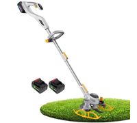 LHUITUI String Trimmer Cordless, Grass Trimmer Lawn Mower Trimmer, Grass Edge Trimmer, 3 Types Blades, Easy To Use, Retractable Handle, For Lawns Edger And Farmland 21B