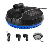 LHUKSGF Automatic Pool Cover Pump, 1500 GPH Submersible Water Sump Pump for Pool Draining with 25 Ft Power Cord and 2 Adapters, Water Removal for Swimming Pool, Hot Tub, Pond, Blue