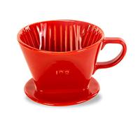 LHUKSGF Pour Over Ceramic, Coffee Dripper Ceramic Coffee Maker,Red
