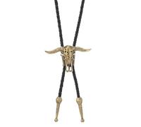 LHUOSN Bolo Tie Rodeo Cowboy Leather Necktie Western Bolo Tie for Men Costume Accessories for Native American Bolo Ties Women
