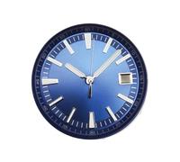 LHVHPKUKAN 41MM Steel Watch Case Set Fit For NH35 Case Kit Sapphire Crystal Case Fit For NH35 4R NH36 Movement Mechanical Watch Assembly Parts(Blue dial Hands)